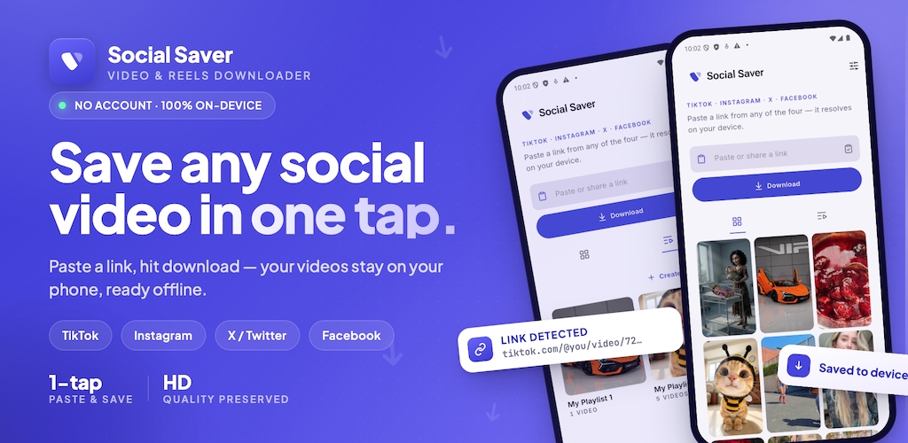 Social Saver — Android'de video indir